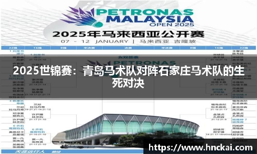 2025世锦赛：青岛马术队对阵石家庄马术队的生死对决